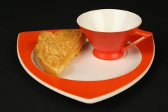 Art Deco Streamline Mandarin Tricorne with grilled cheese