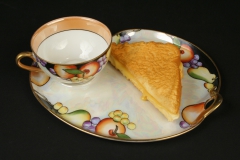 Japanese Noritake snack set with grilled cheese