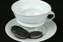 Jim Makins with oreos