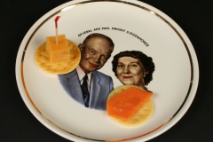 Eisenhower Ebrink commemorative plate with appetizers