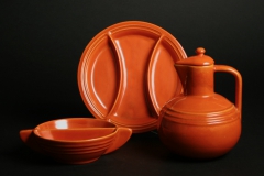 2020.185-Pacific-Pottery-3-part-relish-dish-2020.186-orange-carafe-2020.187-salad-dressing-server