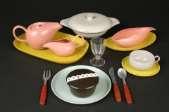 Russel Wright plastic child's American Modern with Hostess cupcake