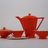 Salem China, Mandarin Tricorne Art Deco Coffee Set