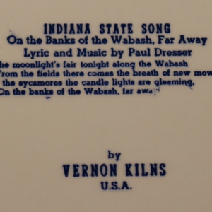 Indiana state plate back
