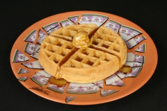 Cesar Baldaccini, Assiette Brisee Broken Plate Paris 1973 with waffle