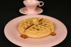 Russel Wright pink Flair by Northern melamine with waffle