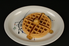 Wallace China design by Ann F. Landau c. 1958 Sea Play with waffle